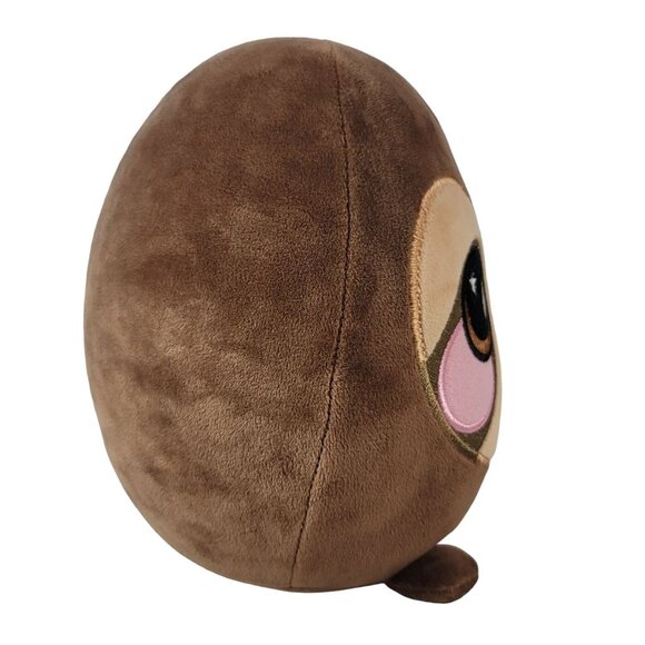 Squeezamals Sam the Sloth Plush Brown 8.5" Squish Stuffed Squeeze Slow Rise 2017 - Picture 5 of 9